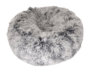 Croci Hundekorb Donut Zweifarbig Schwarz