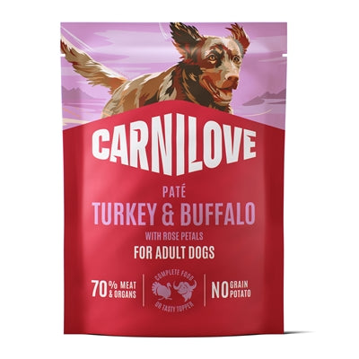 Carnilove Pouch Kalkon / Buffel / Rosenblad