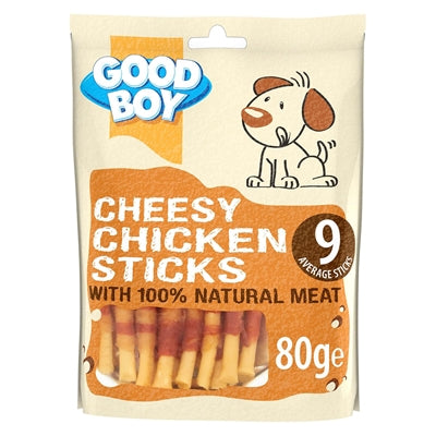 Good Boy Cheesy Chicken Sticks 80 G R