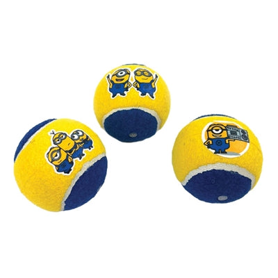 Minions Pipande Tennisbollar Med Pip Gul / Blå 6.5 Cm