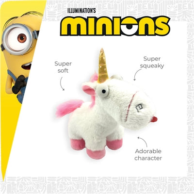 Minions So Fluffy Unicorn Plysch Vit 19.8X7.4X15.2 Cm