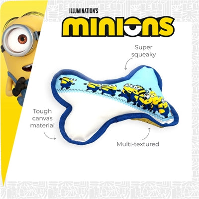 Minions Canvasben Med Pip Blå / Vit 21X14.2X5 Cm