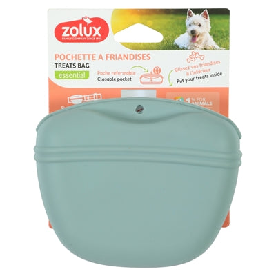 Zolux Belöningspåse Snackpåse Silikon Grön 13X6X11 Cm