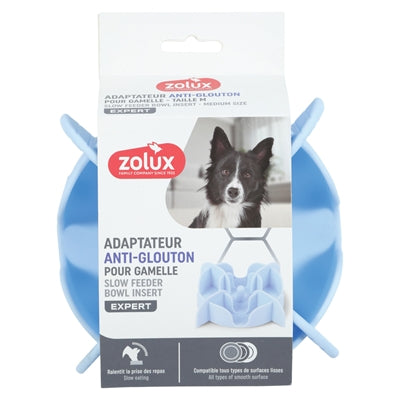 Zolux Slowfeeder / Insatsbit Till Matkopp Silikon Blå
