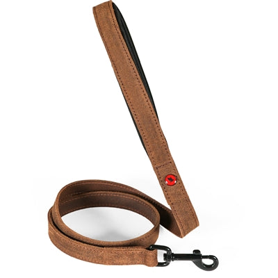 Zolux Expert Hundkoppel Premium Läder / Neopren Brun