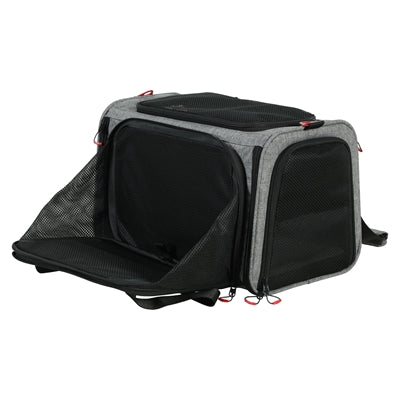Zolux Resväska Hund / Katt Utdragbar Max 6 Kg Grå / Svart M 50X43X26.5 Cm <6Kg