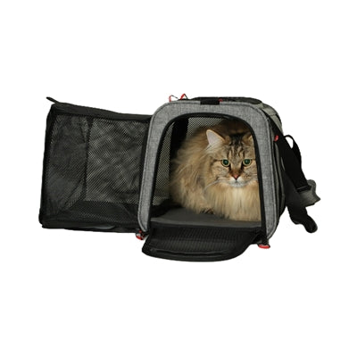 Zolux Resväska Hund / Katt Utbyggbar Max 8 Kg Grå / Svart L 58X49X29 Cm <8Kg