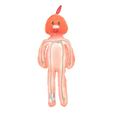Zolux Furry Farm Tupp Brock Plysch Med Rep Orange
