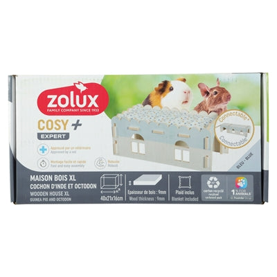 Zolux Knaaghus Cosy Marsvin Utbyggnad Trä 38X21X16.5 Cm