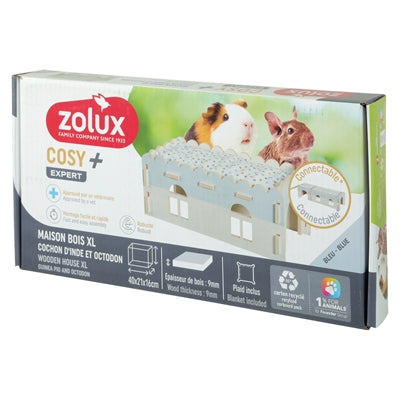 Zolux Knaaghus Cosy Marsvin Utbyggnad Trä 38X21X16.5 Cm