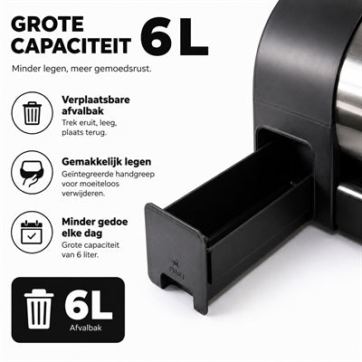 Martin Automatisk Kattrums Tunnel Rostfritt Stål 71X43X49 Cm