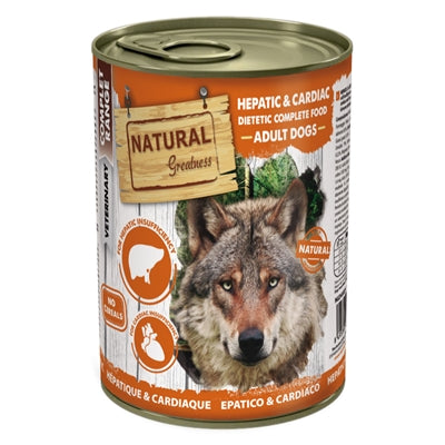 Natural Greatness Veterinary Diet Dog Hepatic / Cardiac Lever & Hart 400 G R