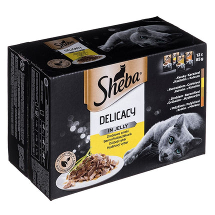 Sheba Kattmat Sheba Delicacy In Jelly Kyckling Kalkon Anka Fåglar 100 G