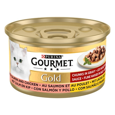 Gourmet Gold Fein Gehackter Lachs/Huhn