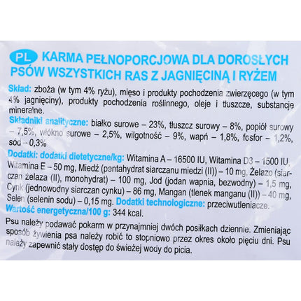 Dolina Noteci Foder Dolina Noteci Classic Vuxen Lamm Ris 10 Kg