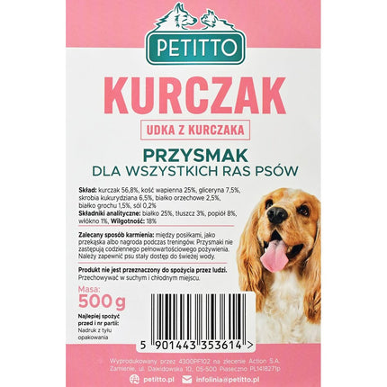Petitto Hundgodis Petitto Kyckling 500 G