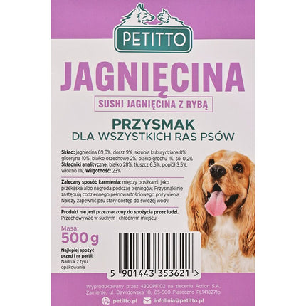 Petitto Hundgodis Petitto Lamm 500 G