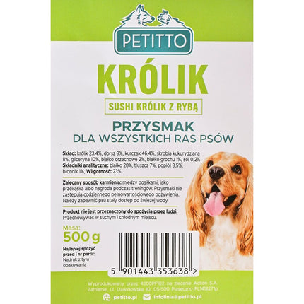 Petitto Hundgodis Petitto Kanin 500 G