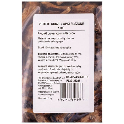 Petitto Hundgodis Petitto Kyckling 1 Kg