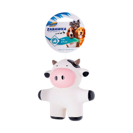Hilton Hundleksak Hilton Cow Vit Svart Latex