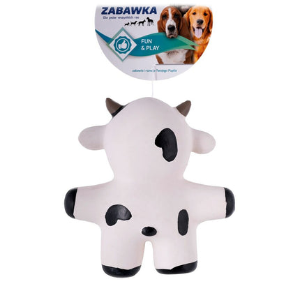 Hilton Hundleksak Hilton Cow Vit Svart Latex