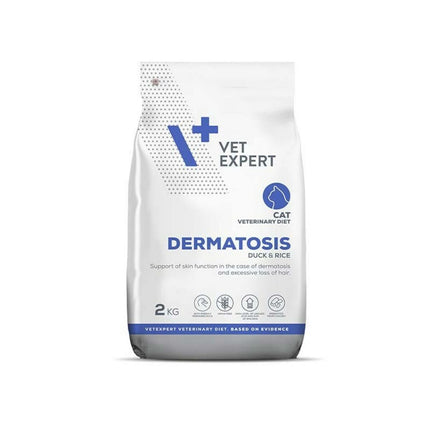 Vetexpert Foder Vetexpert Dermatosis Cat Duck & Rice Anka 2 Kg