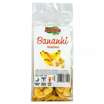 Alegia Snacks Alegia Dried Bananas 50 G