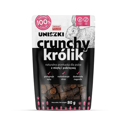 Uniszki Hundgodis Uniszki Crunchy Conejo Con Menta Y Ortiga Kanin 80 G