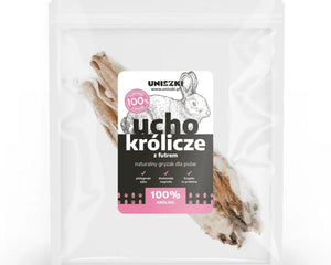 Uniszki Hundgodis Uniszki Oreja De Conejo Con Pelo Kanin 2 X 60 G