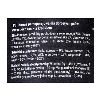 Dolina Noteci Våt Mat Dolina Noteci Rafi Blåbär Kanin 400 G