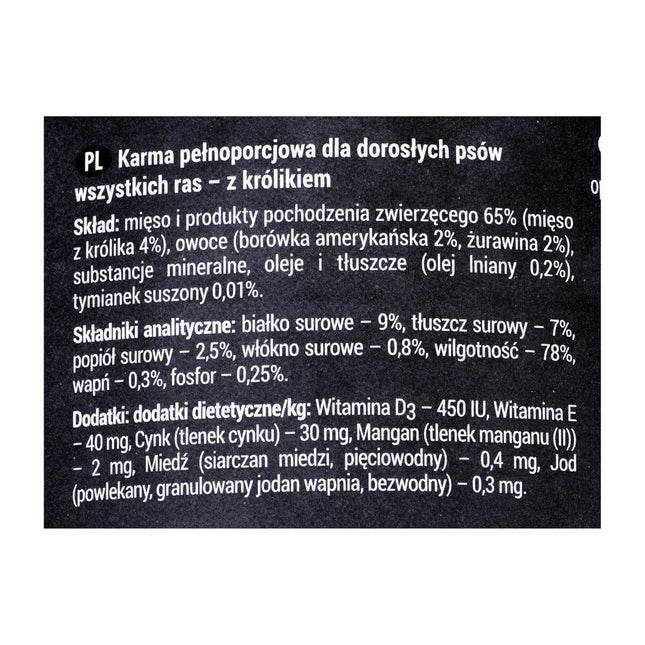 Dolina Noteci Våt Mat Dolina Noteci Rafi Blåbär Kanin 400 G