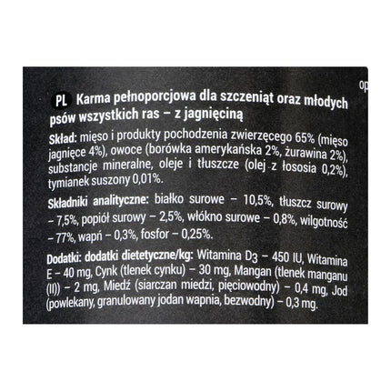 Dolina Noteci Våt Mat Dolina Noteci Rafi Junior Blåbär Lamm 400 G