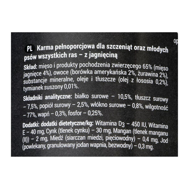 Dolina Noteci Våt Mat Dolina Noteci Rafi Junior Blåbär Lamm 400 G