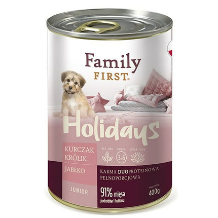 Family First Våt Mat Family First Ff-19080 Äpple Kyckling Kanin 400 G