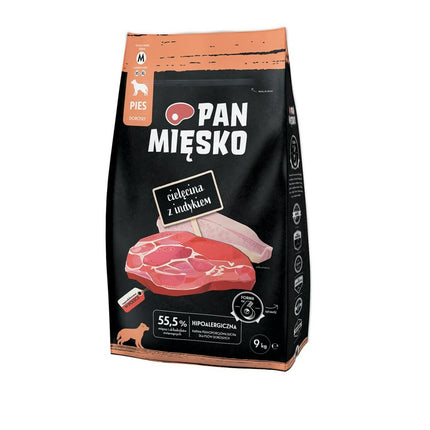 Pan Mięsko Foder Pan Mięsko Kalvkött 9 Kg