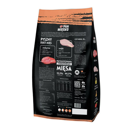 Pan Mięsko Foder Pan Mięsko Kalvkött 9 Kg