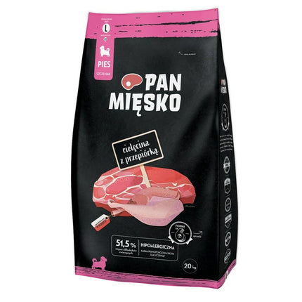 Pan Mięsko Foder Pan Mięsko Kalvkött 20 Kg