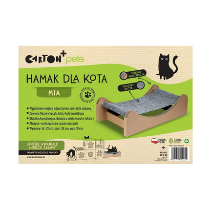 Carton+Pets Hängmatta För Katt Carton+Pets Mia Grå