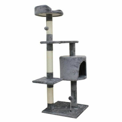 Bigbuy Pets Klösbräda För Katter Jasper 40 X 40 X 114 Cm Grå