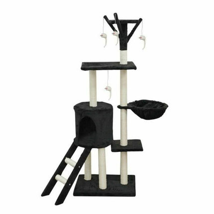 Bigbuy Pets Klösbräda För Katter Jipsy 50 X 35 X 138 Cm Svart