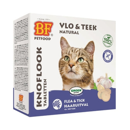 BF Petfood Kattensnoepjes Knoflook Naturel 100 st koudgeperste knoflooktabletten voor katten