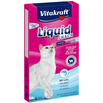 Vitakraft Snack For Cats Vitakraft Liquid Snack Salmon Kyckling Fisk Gris 90 G
