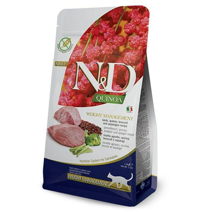 Farmina Kattmat Farmina N&D Cat Quinoa Weight Management Vuxen Lamm Broccoli 5 Kg