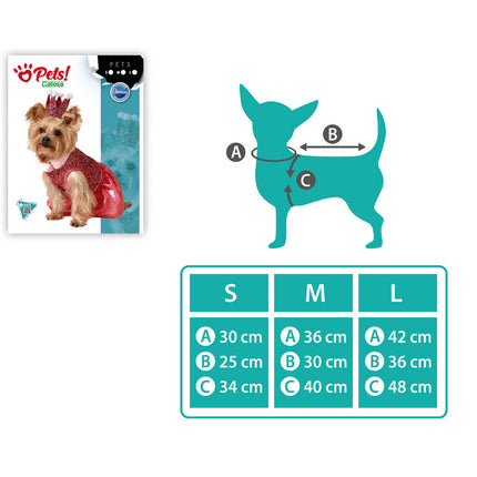 Bigbuy Pets Hundkostym Storlek S Prinsessa