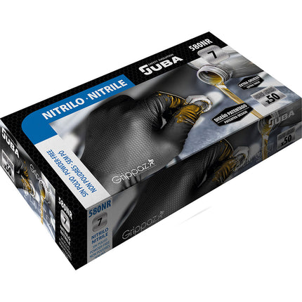 Juba Engångshandskar Juba Svart Dammfria Box (50 Antal)