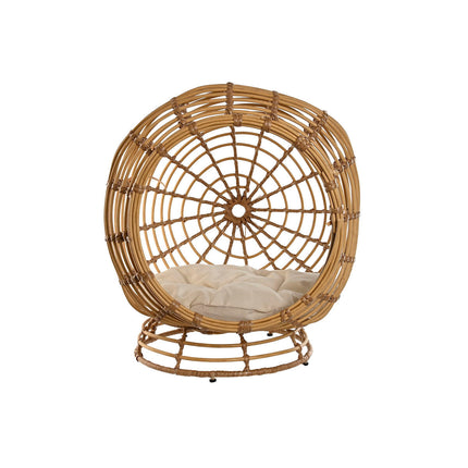 Home Esprit Säng För Husdjur Home Esprit Vit Naturell Syntetisk Rattan 60 X 58 X 58 Cm