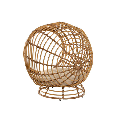Home Esprit Säng För Husdjur Home Esprit Vit Naturell Syntetisk Rattan 60 X 58 X 58 Cm