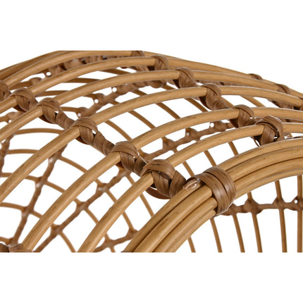 Home Esprit Säng För Husdjur Home Esprit Vit Naturell Syntetisk Rattan 60 X 58 X 58 Cm