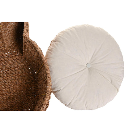 Home Esprit Säng För Husdjur Home Esprit Vit Naturell Naturliga Fibrer 55 X 45 X 18 Cm