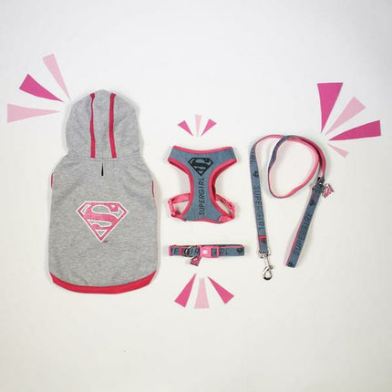 Superman Hundhalsband Superman Rosa S/M